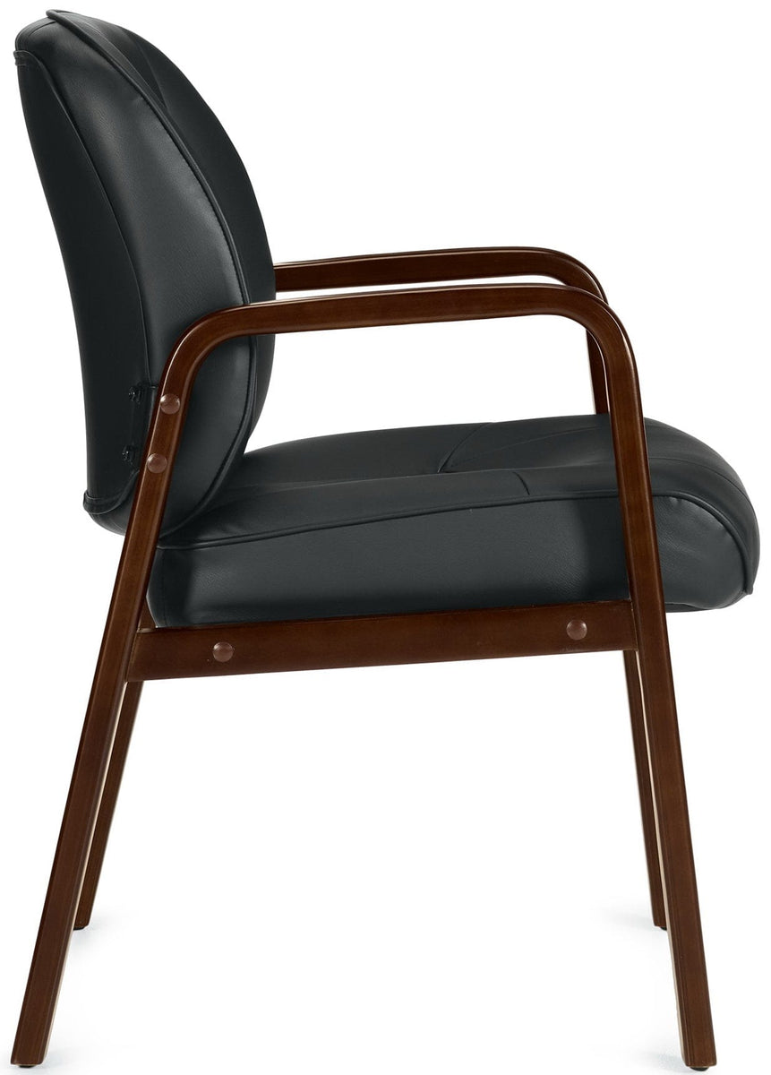 Offices To Go Luxhide Leather Executive Side Chair [OTG11770B] – Office ...