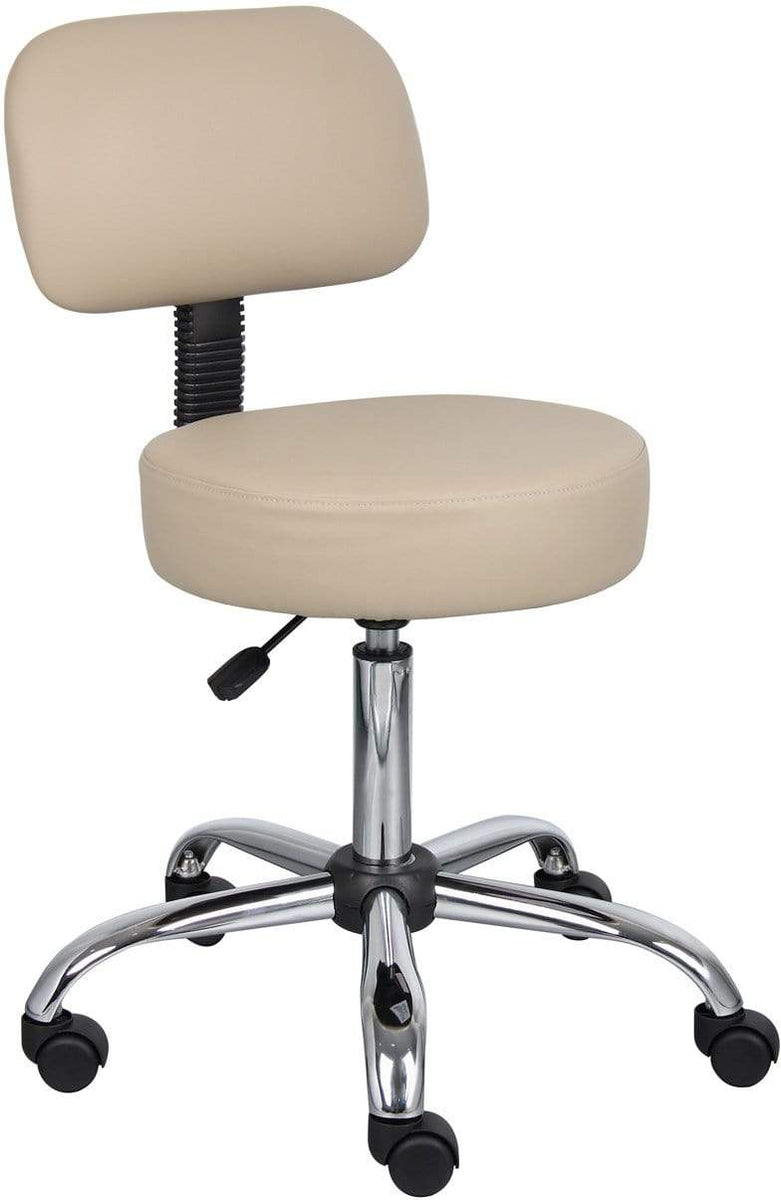 Medical Nurse Chair Doctor Stool With Backrest