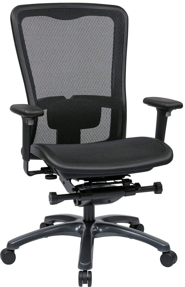 Buy Black Thick Polyester Heavy Duty Chair Back Support Mesh
