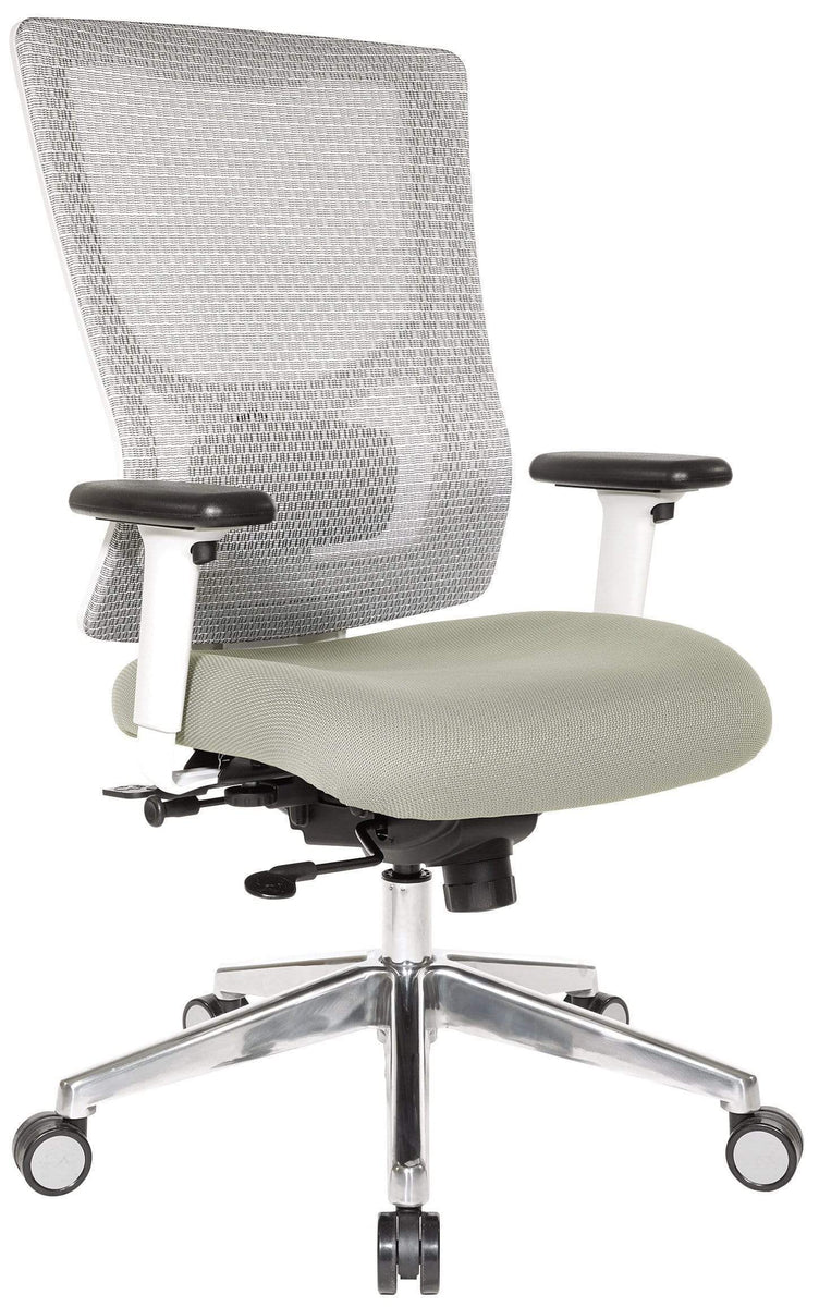 Modern Mid Back Executive Chair Ivory - Boss Office Products