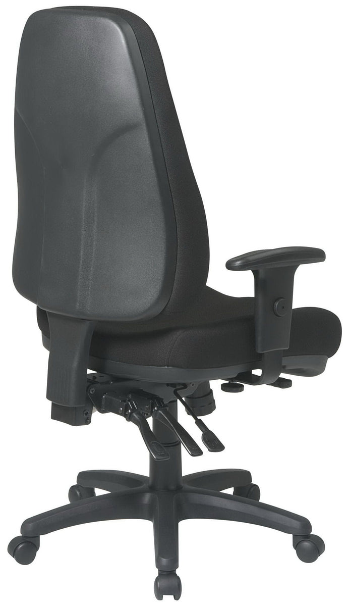 Office Star Student Task Chair in Black Fabric