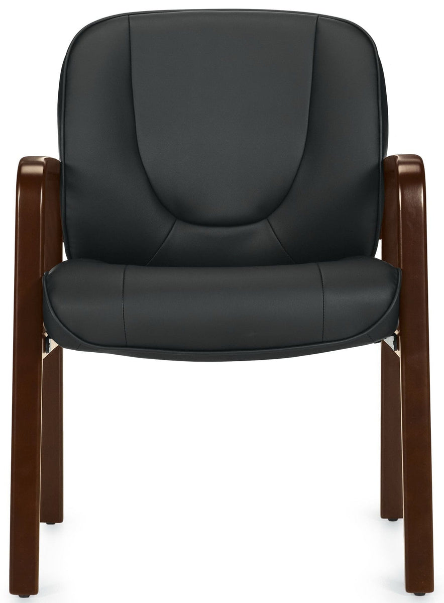 Offices To Go™ Luxhide Leather Executive Side Chair [OTG11770B ...