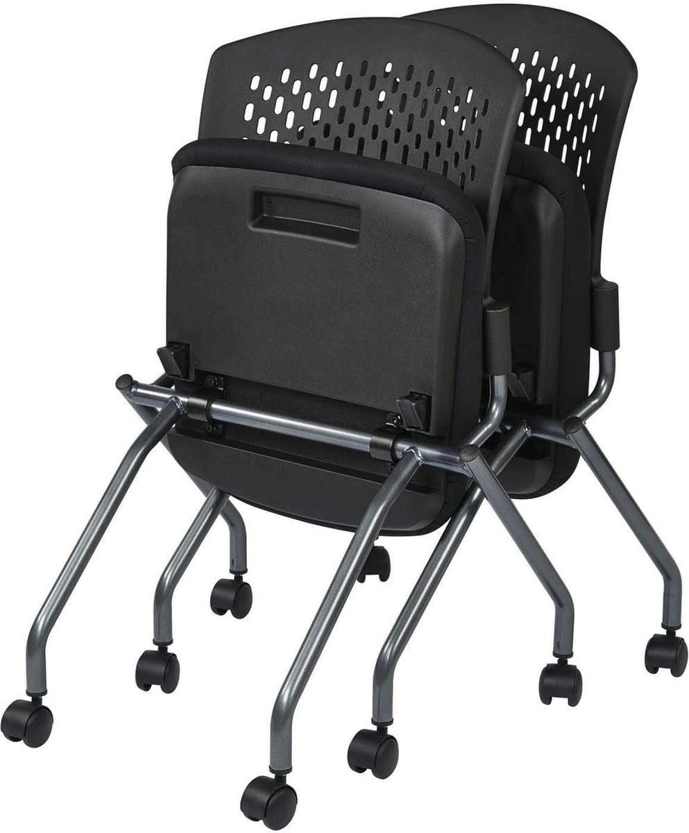 Pro-Line II™ Deluxe Armless Folding Chair Titanium, 2-Pack [83220