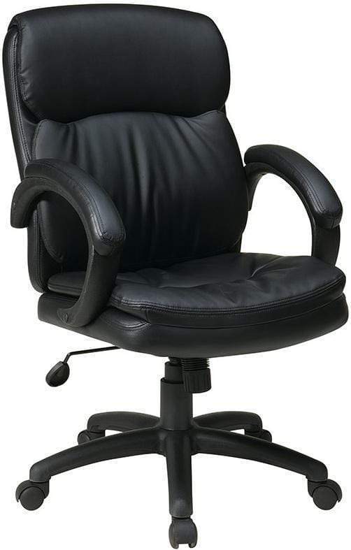 Work Smart Eco Leather Mid Back Executive Chair EC9231 Office