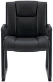 Harwick Premium Top Grain Leather Waiting Room Chair with Sled Base [960L] Harwick Guest Chair 960L