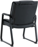 Harwick Premium Top Grain Leather Waiting Room Chair with Sled Base [960L] Harwick Guest Chair 960L