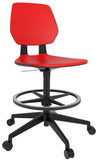 Safco Commute Petite Drafting Chair [7827BL] Safco Red / No Arms Drafting Chair 7827RD