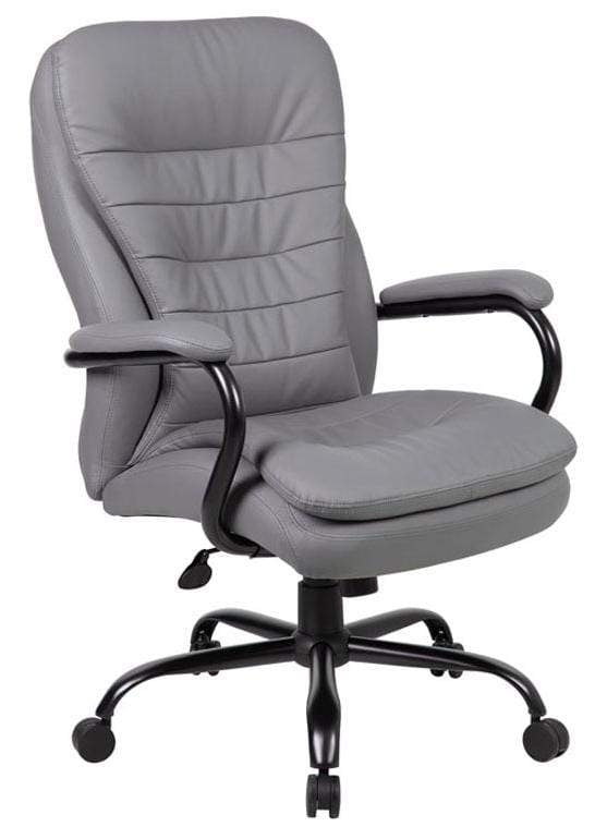 Boss Heavy Duty Executive Office Chair In Black Or Brown B991   Boss Heavy Duty Executive Office Chair In Black Or Brown B991 Gray Gy 29318593773719 1024x1024 