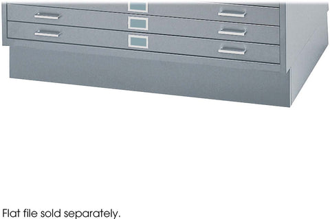 Safco Products 4997BLR Flat File Closed Base for 5-Drawer 4996BLR and 10  Drawer 4986BL Flat Files, Sold Separately, Black