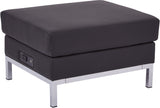 Office Star Ave Six Wall Street Ottoman Modular [WST51OP] Office Star Black Ottoman WST51OP-B18