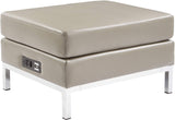 Office Star Ave Six Wall Street Ottoman Modular [WST51OP] Office Star Smoke Ottoman WST51OP-U22