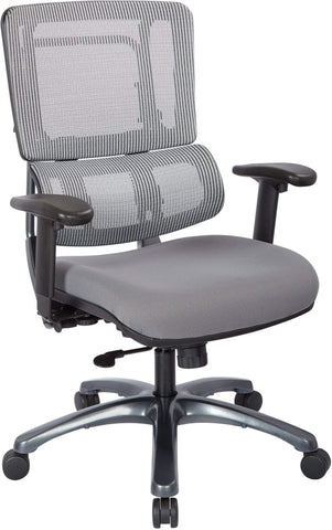 Grey Waiting Room Chair 22.75 x 25 x 32.75 : WD383-K1__ - Work Smart by Office  Star Products