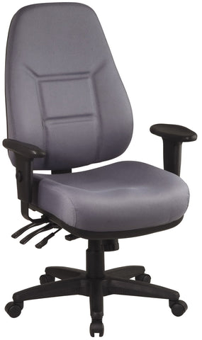 Work Smart Upholstered Office Chair with Adjustable Arms [SC66] – Office  Chairs Unlimited – Free Shipping!