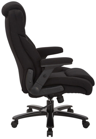 Office Star 5700MB Mesh Back & Seat, 2-to-1 Synchro & Lumbar Support  Managers Chair, Black