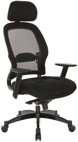 Space Seating® Professional Light AirGrid Chair with Memory Foam
