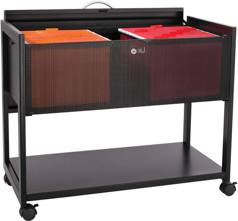 Extra Deep Locking Tub File Storage Cart