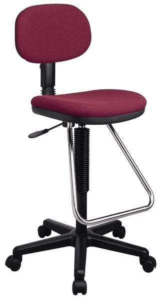 Adjustable Office Foot Stool w/Wheels, Height Adjustable Rolling Leg Rest  Black
